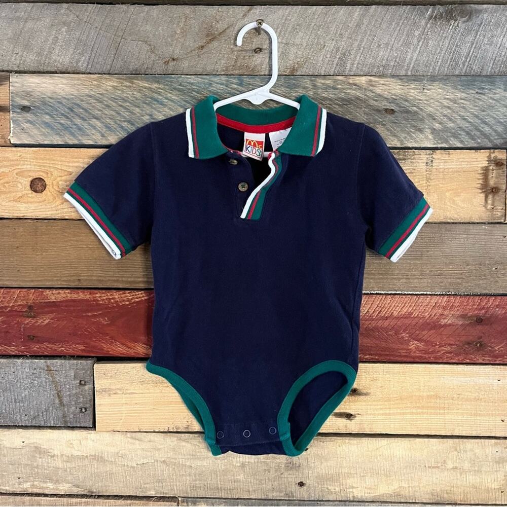 McKids Navy Polo Onesie‎ Size 18 Months